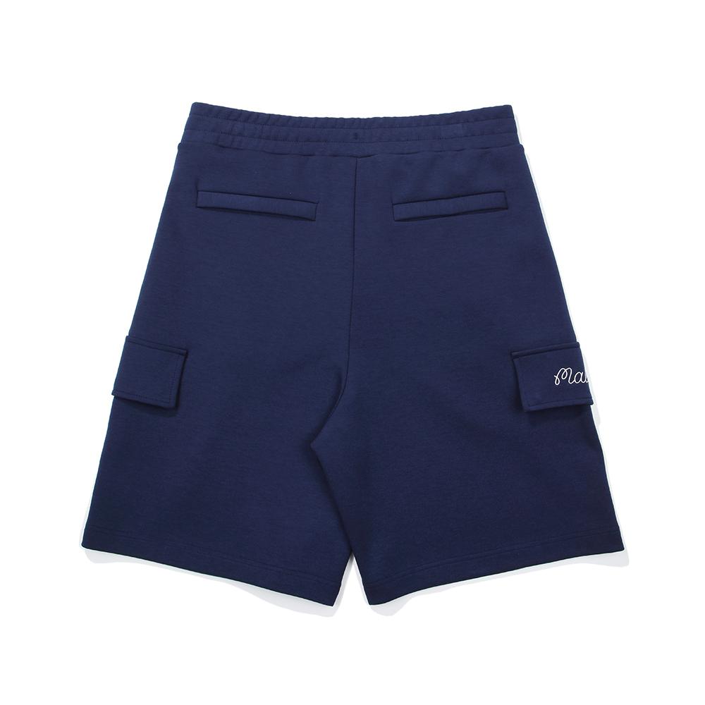 MALBON GOLF Travel Script Bermuda Pants Navy (Unisex)