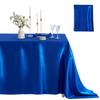 1 Pack Rectangle Tablecloth Stain Resistant Wrinkle Free Silkly Table Cloth, Satin Dining Table Cloths for Dining Room, Indoor