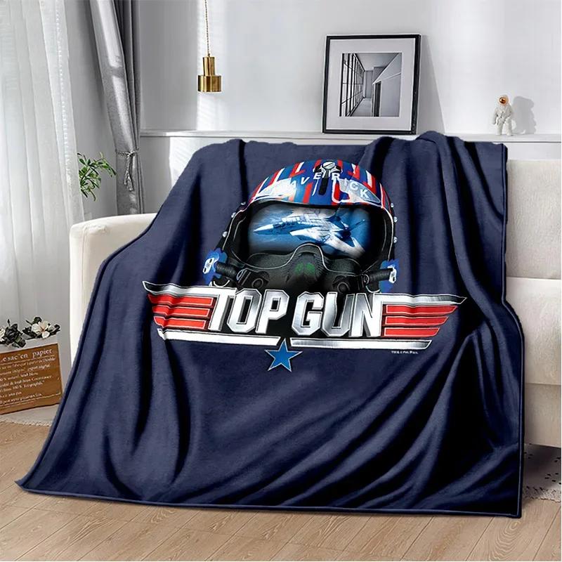 Top Gun Classic Movie Sign 3D Blanket,Soft Throw Blanket for Home Bedroom Bed Sofa Picnic Travel Office Rest Cover Blanket Kids