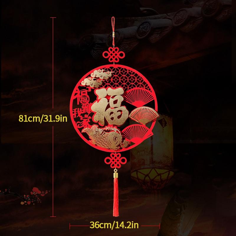 2026 Chinese Spring Festival Lucky Decor The Year of Hores Door Hanging Pendants Chinese New Year Home Party Supplies