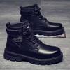 Martin Boots Men's Shoes Autumn and Winter New Fashion High-top Shoes Platform Men's Casual High-top Leather Boots
