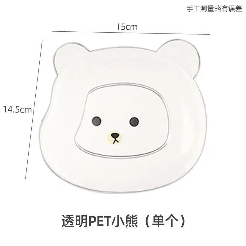 1 Pcs Cute Bear-Shaped Food Storage Tray Dried Fruit Snack Plate Appetizer Serving Platter