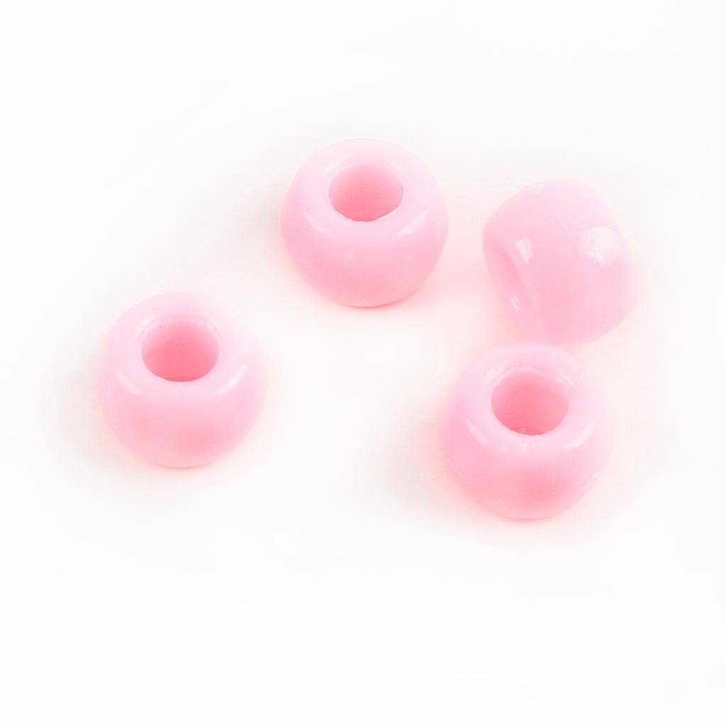 Acrylic Pony Beads Large Hole Beads Dreadlocks Solid Color Bucket Beads Diy Mobile Phone Chain Necklace Loose Beads Jewelry Accessories