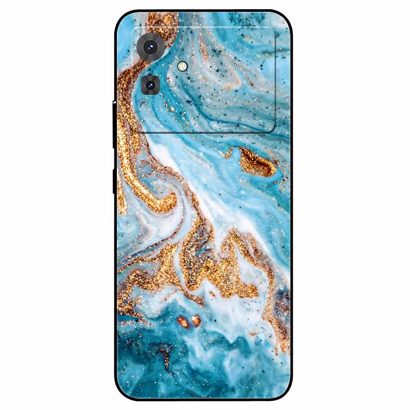 For Cubot Note 21 Case Flower Marble Silicon TPU Soft Phone Bag Cover for CUBOT Note 21 2023 COOL Printing Fundas for Note21