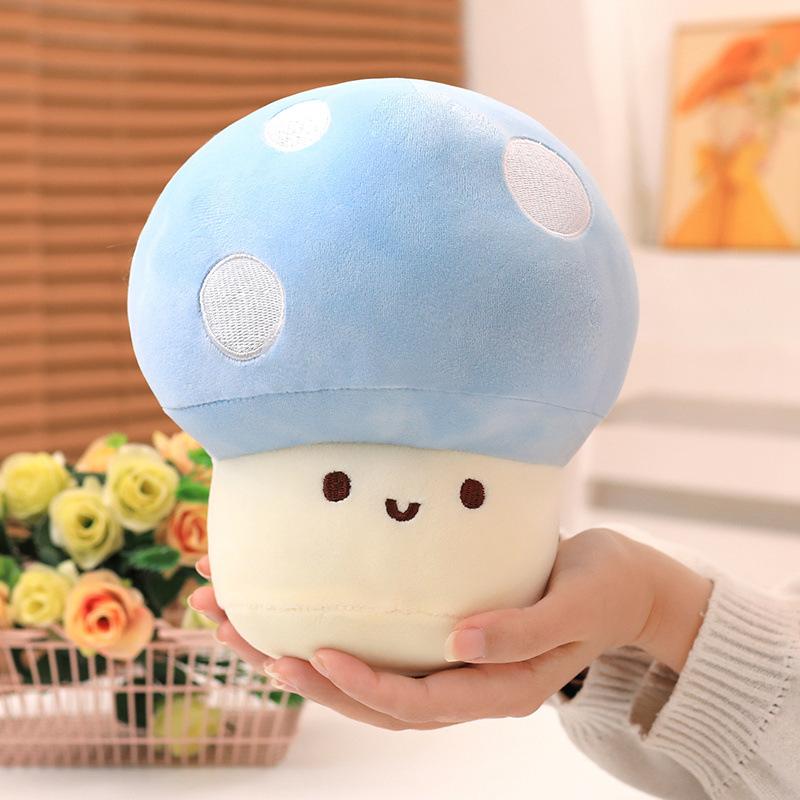 Cute Expression Little Mushroom Doll Plush Toy Red Mushroom Doll Girl Bag Keychain Pendant