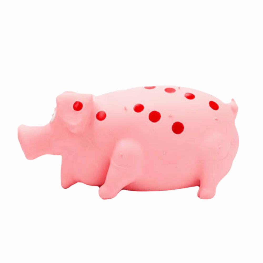 Soft Squeaky Pig Dog Toy Latex Bite Resistant Dog Toy Long-Lasting Dog Squeaky Toy  Self Play