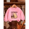 European Size Cute Printed Pattern 0-3 Years Old  Comfortable Children's Spring Lightweight Round Neck Sweatshirt, Suitable for Outdoor Wear