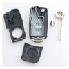 Ersatz Klappschlüsselgehäuse Fob für VW Volkswagen Golf Mk6 T1guan Polo Passat CC Seat Skoda Octavia 3 Tasten
