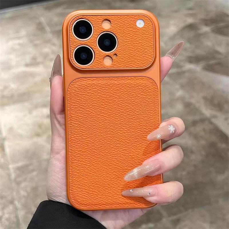 Custodia per Telefono in Silicone Morbido di Lusso con Texture a Buccia di Litchi per iPhone17 Air 13 14 15 16 Pro Max Cover Posteriore con Paraurti