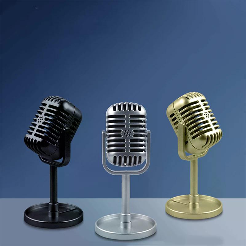 e Mic Universal Stand Model Classic Retro Dynamic Vocal Microphone Vintage Styl