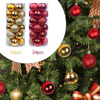 48 Stück Weihnachtsbaumschmuck für Baumdekoration Kugeln Festliche Veranstaltungen