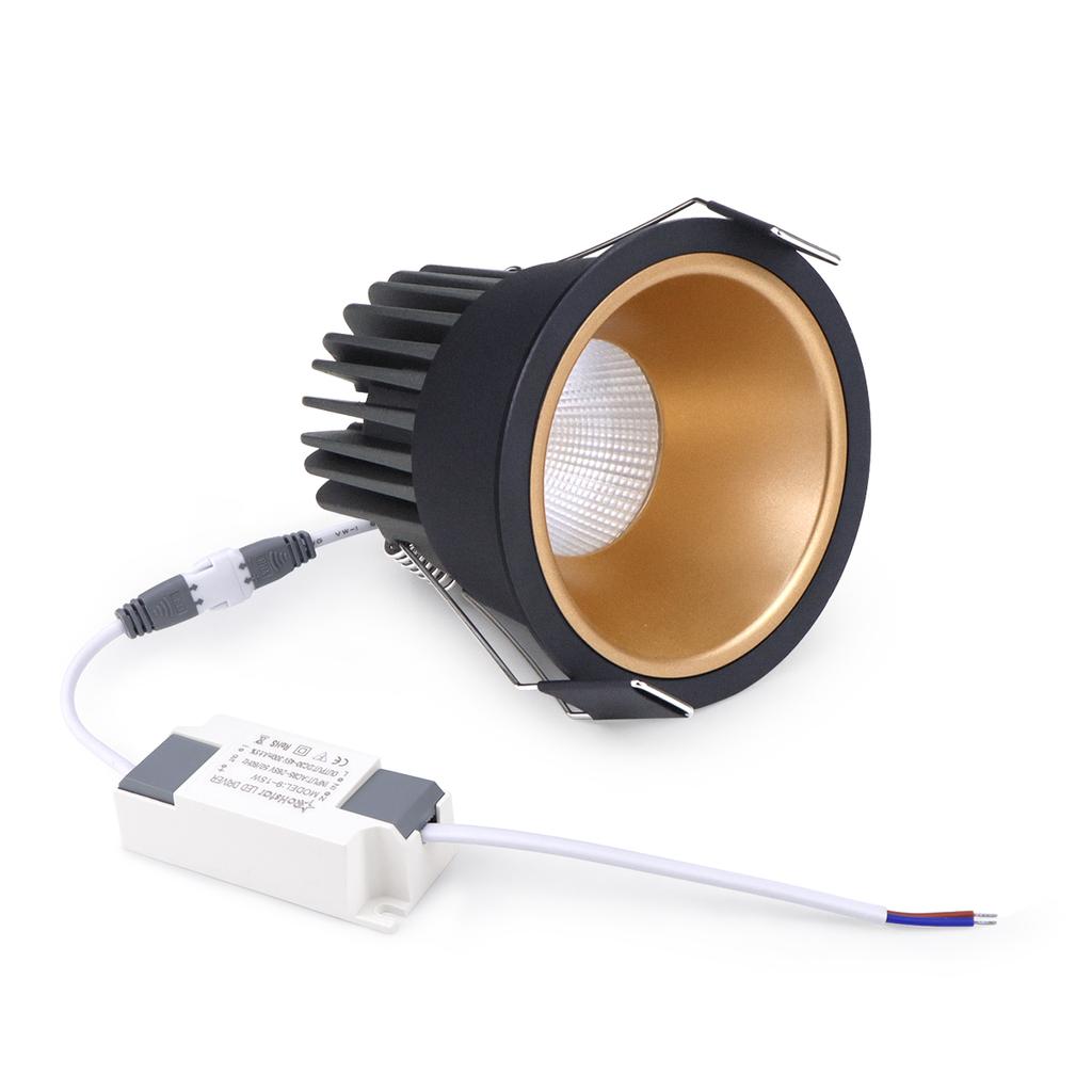 Aluminium Led COB Licht 7W/12W Einbau Decke Lampe Scheinwerfer Led Downlight Weiß Gold/Schwarz Gold innen Licht Küche Beleuchtung