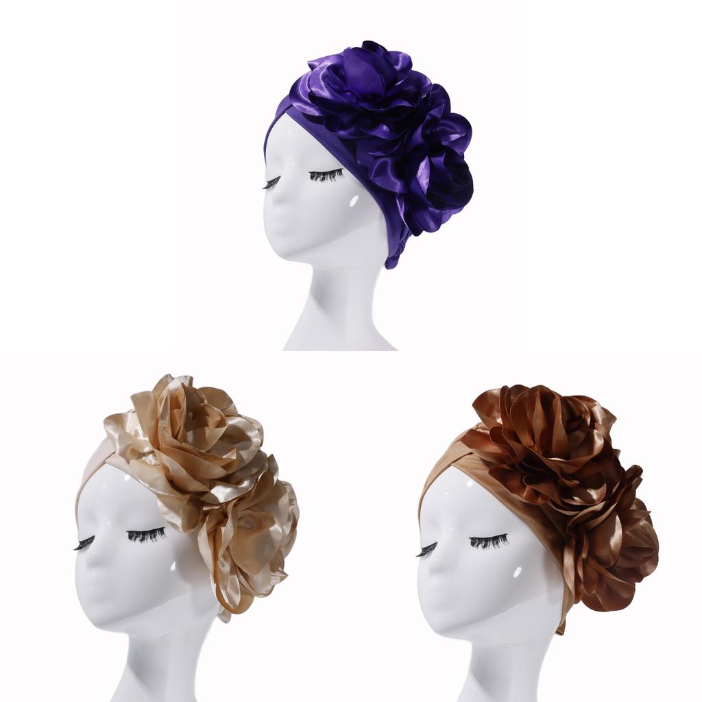 Womens Large Floral Head Wrap With Logo For Autumn Celebrations