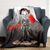 Customiz Name Personality Pennywise the Dancing Clown Blanket Soft &Warm Sofa Office Bed Travel Lunch Break Blanket, Gift Suitable All Seasons