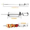 Barbecue Skewers Stainless Steel Roasting Sticks BBQ Accessories for Camping Grill Cooking