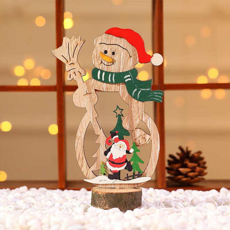 LOVEOFANTS Christmas Wooden Tabletop Decor Set