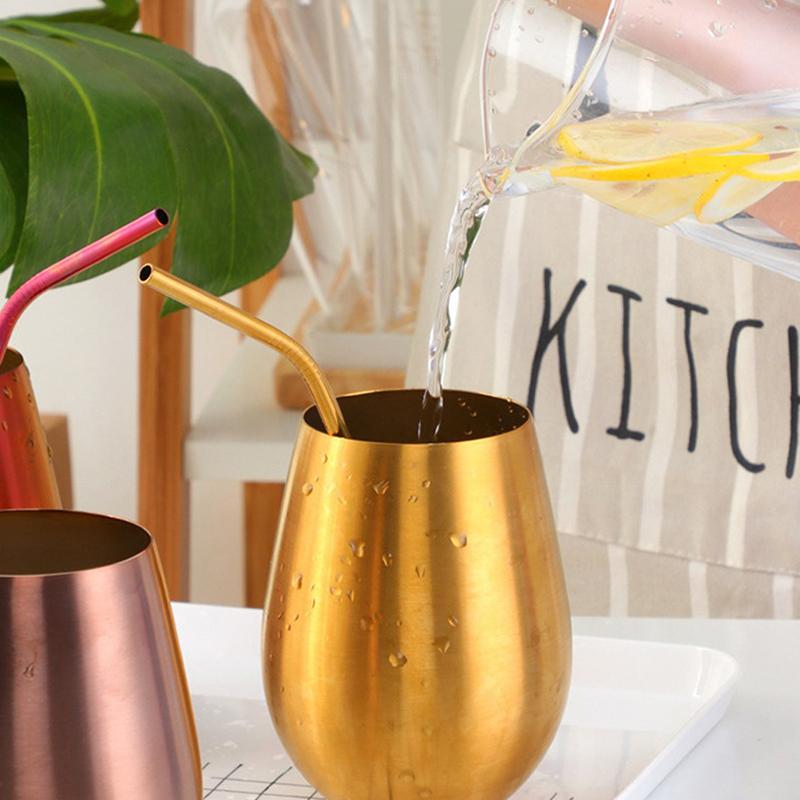 500ml Nerezový Pivní Tumbler Růžové Zlato, Tumbler na Pivo, Koktejly, Džusy, Mléko, Hrneček na Pití Pro Bar, Venkovní Nádobí