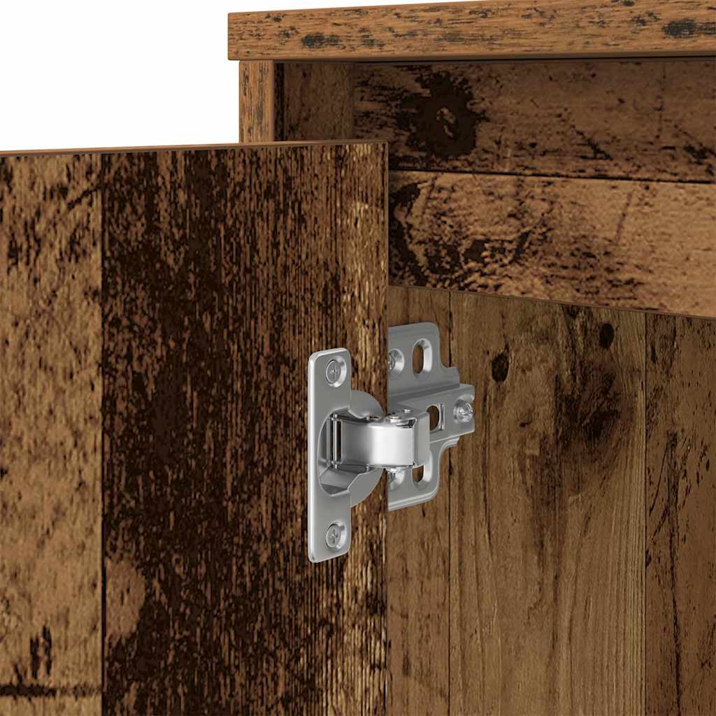 Desk with Rustic Wood Effect 120 x 42 x 76 cm Engineered Wood