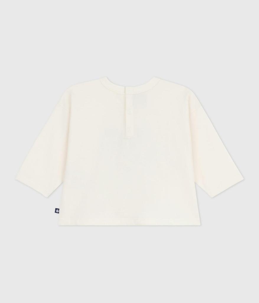 Petit Bateau Long Sleeve 36 95cm T-Shirt A0EDV, Off-White/Multicolor, Months,