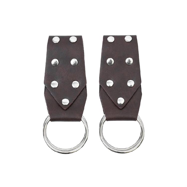 Renaissant Rivets Studded O Rings Belt With Detachable Nordic Design Pouch For Cosplay Enthusiasts Dressingup Waist Props