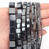 60–160 Stück/Lot 2, 4, 6, 8, 10 mm quadratische Hämatitperlen für die Schmuckherstellung, Natursteinperlen, lose Perlen, DIY-Armbänder und Halsketten