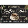 Vintage Coffee Metal Tin Sign Plaque Metal Plate Retro Wall Art Posters For Cafe Bar Pub Kitchen Club Iron Painting Decoration