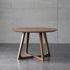 Nordic Solid Wood Round Dining Table for Small Apartments or Business Reception