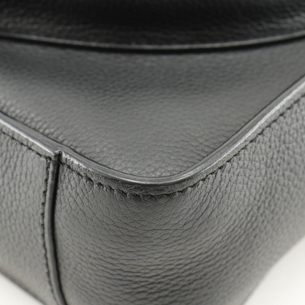 Dior Saddle Mini Tote Handbag 2WAYShoulder Bag black Calfskin Women Used