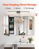 Medicine Cabinet 25.5" x 40" Mirror Medicine Cabinet Adjustable Shelves