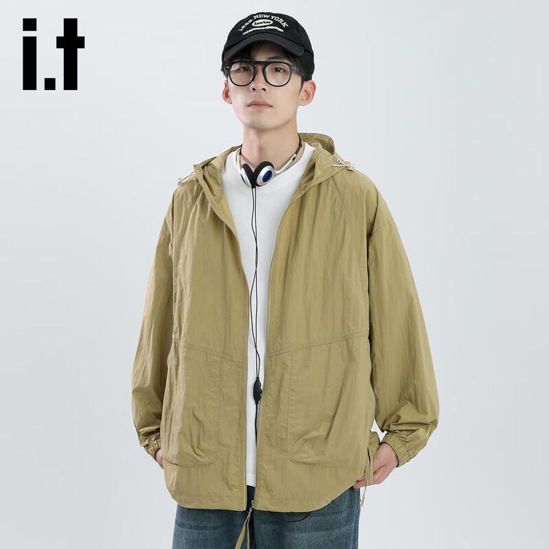 Izzueit Men's Ice Silk UPF50+ Sun Protection Hoodie