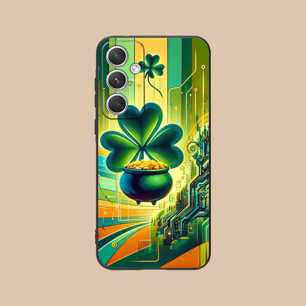 Saint Patrick's Day Mobile Phone Case for Samsung Galaxy S26 S25 S24 S23 S22 S21 S20 Note20 Plus FE Ultra Colorful Cover Cover