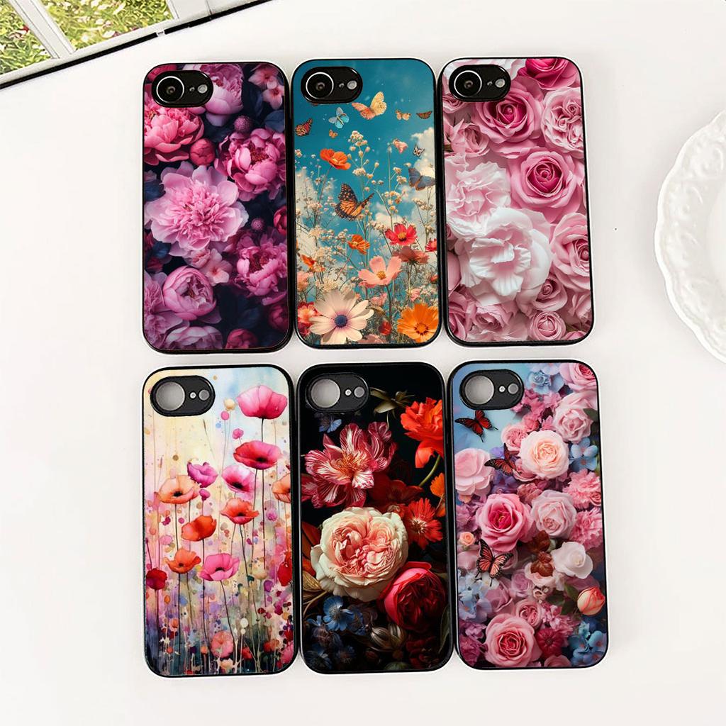 Casing for Samsung Galaxy S20 S22 S21 FE Ultra Plus A07 A17 A15 A16 A25 A57 A37 Phone Cover Protective Case Poppy Flower Bloom