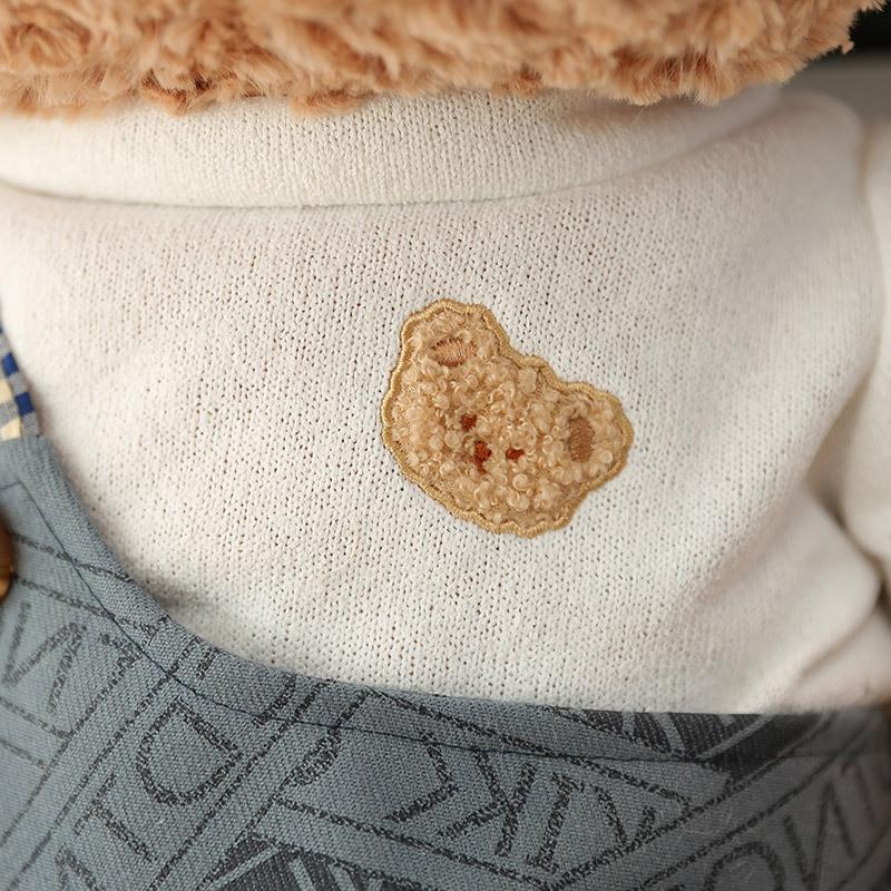 Couple bear doll plush toy girl sleeping on the bed doll is also a stall doll warm children's birthday gift