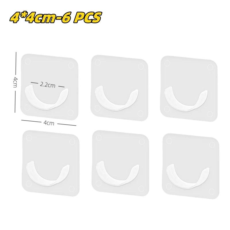 Strong Curtain Rod Bracket Hook Self-adhesive Curtain Rod Bracket Clothes Railing Bracket Wardrobe Telescopic Rod Accessories