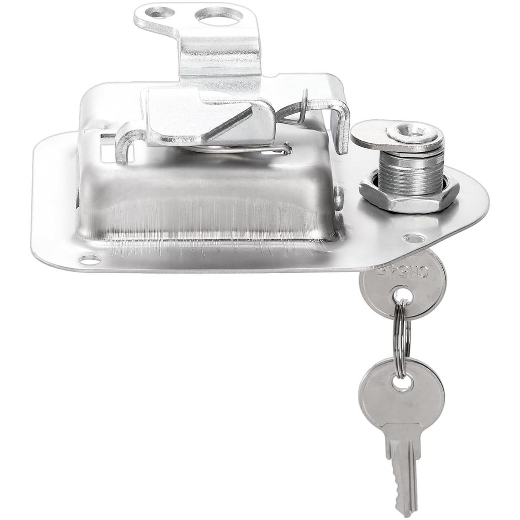Elsjoy 2 Pcs Truck Toolbox Latch Stainless Steel Trailer Toolbox Latch Replacement RV Paddle