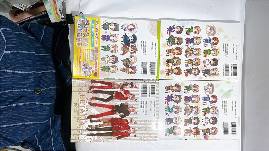 [USED] [6545] Hetalia related books set of 4
