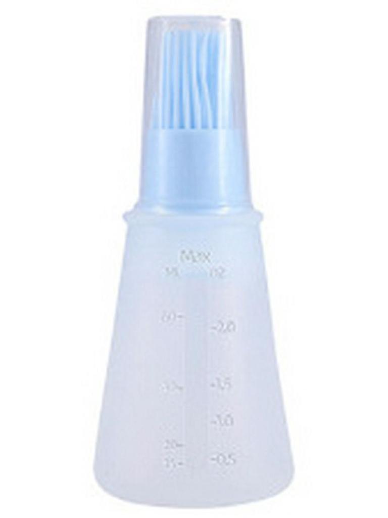 Silicone Kitchen/BBQ Oil & Seasoning Brush with Scale & Lid