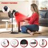 Red Light Therapy Lamp with Adjustable Stand, Red Light Therapy Bulb for Face and Body Use, 660nm Red Light and 850nm Near Infrared Light Combo,