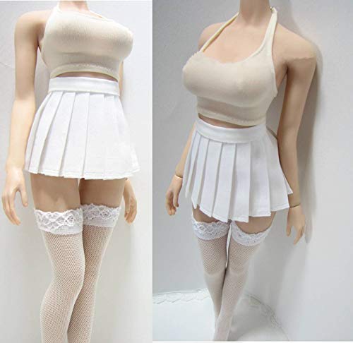 

[TOYBARJAPAN] Сексуальный топ на бретелях, юбка и чулки для экшн-фигурок масштаба 1/6 (Тело и голова в комплект не входят.)