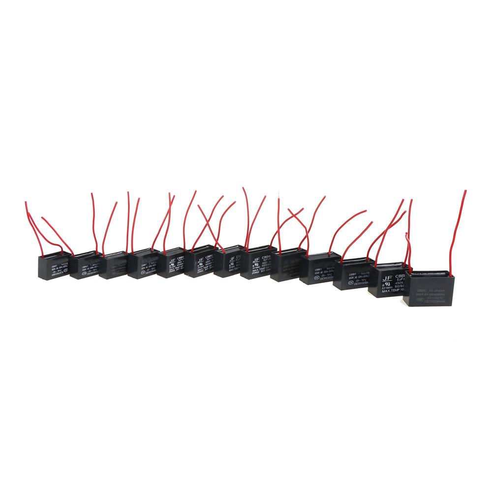 Condensador de arranque para motor de ventilador de techo Cbb61 450 V 1-10 Uf