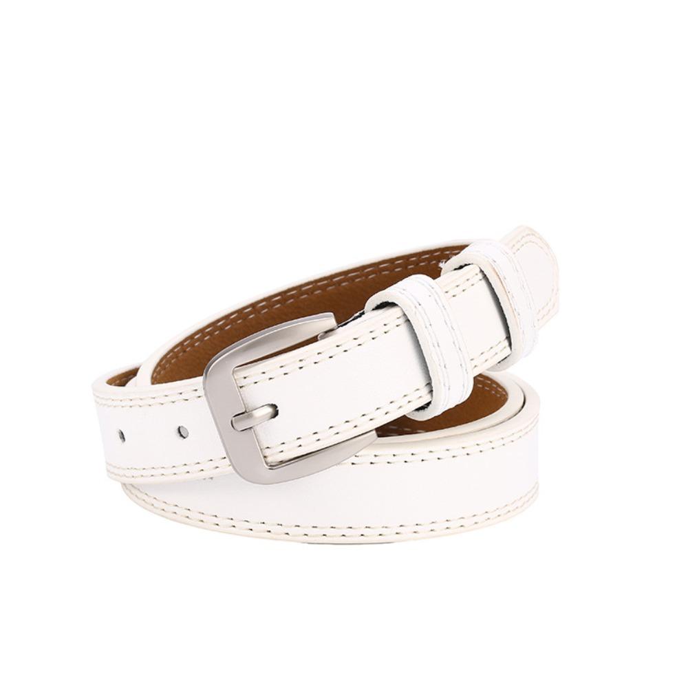 

Korean Style Leather Belt Square Buckle Pin Buckle Belt Retro Women s Belt Jeans Wear