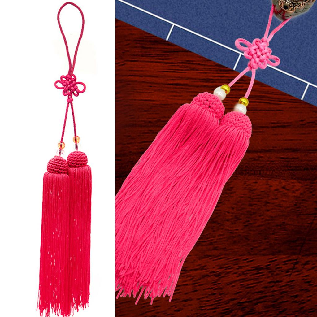Multipurpose Chinese Kungfu Swords Tassels Elegant Ice Silk Designs Accessory for Martial Arts and Cultural Displays