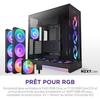 Boitier moyen-tour NZXT - CM-H92FB-P1 - H9 Flow RGB+ - Double chambre - 3 ventilateurs RGB - Noir