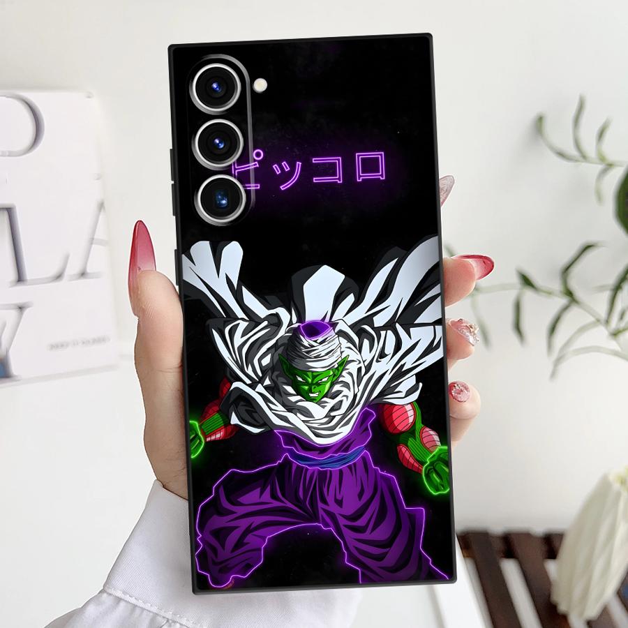 Schwarze Weiche Handyhülle für Samsung Galaxy S20 S23 Ultra S24 Plus S21 FE S25 Edge Dragon Ball Goten Goku