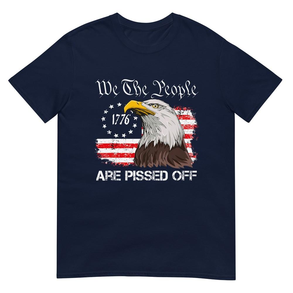 We The People Are Pissed Off Vintage Us American Flag Eagle TShirt S