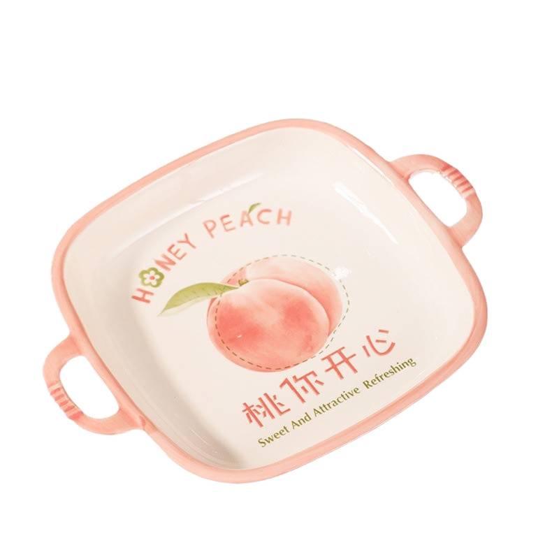 Buntes Unterglasur Keramik Geschirr Set: Reisschüssel, Teller und Suppenschüssel Kombination