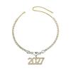 Exaggerated 2027 Number Pendant Necklace Aesthetic 2027 New Year Jewelry  New Year's Eve Gift