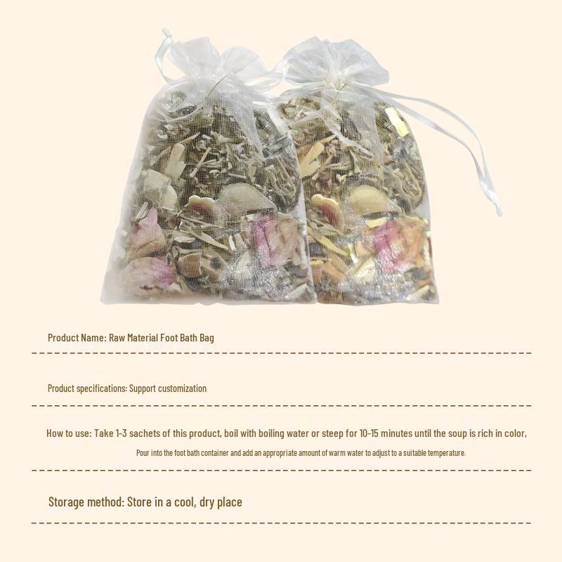 Mugwort Foot Soak Pack for Winter Home Use - Relaxing Foot Bath Care with Natural Leaf Extracts