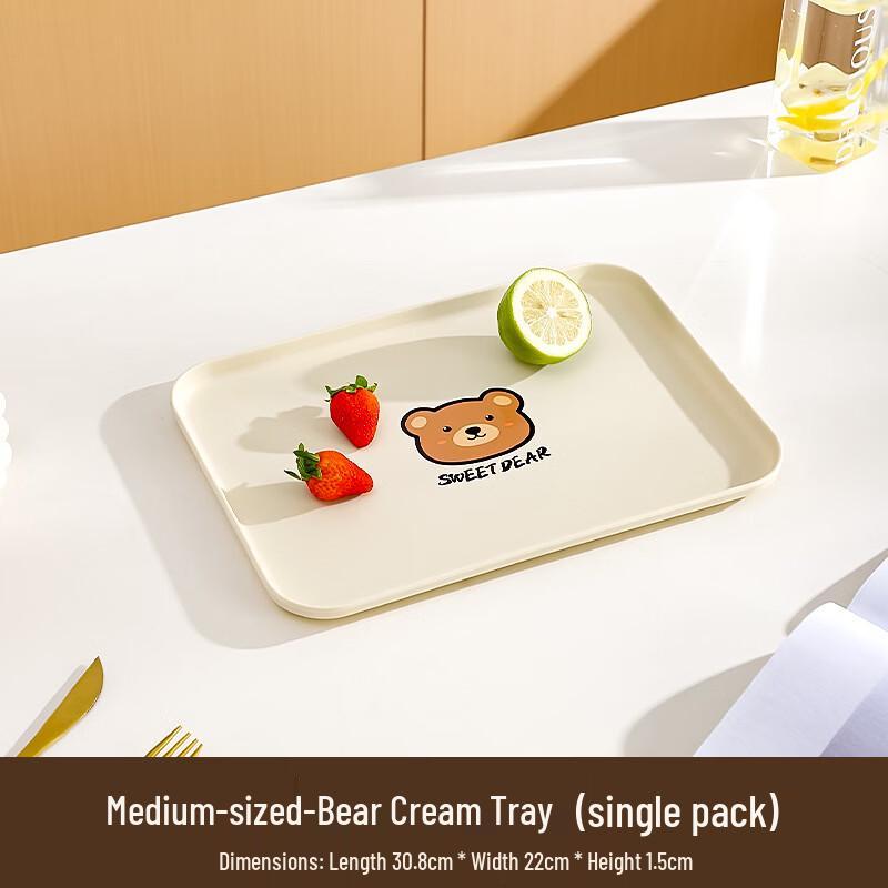ZISIZ Nordic Rectangular Plastic Serving Tray