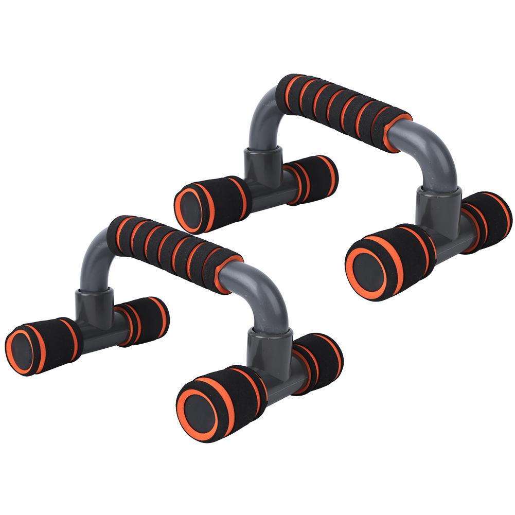 2PCS Orange H Shape Push UP Stands Grip Pushup Support Home Fitness Equipment Indoor Sports Supplies